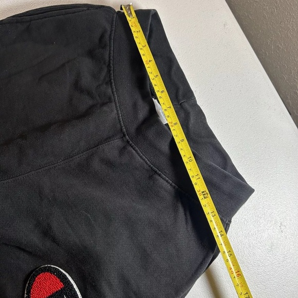 Mens Champion Tech Fleece Black Joggers Sweatpants Medium - Picture 6 of 9